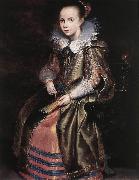 VOS, Cornelis de Elisabeth (or Cornelia) Vekemans as a Young Girl re USA oil painting reproduction
